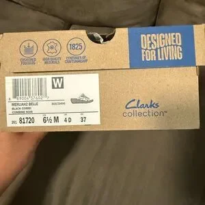 Clarks Tan Shoe Box with Black Label Clarks | Storage & Organization | Clarks Womens Size 7 M  main image 3